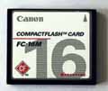 Carte Compact Flash 16 MO